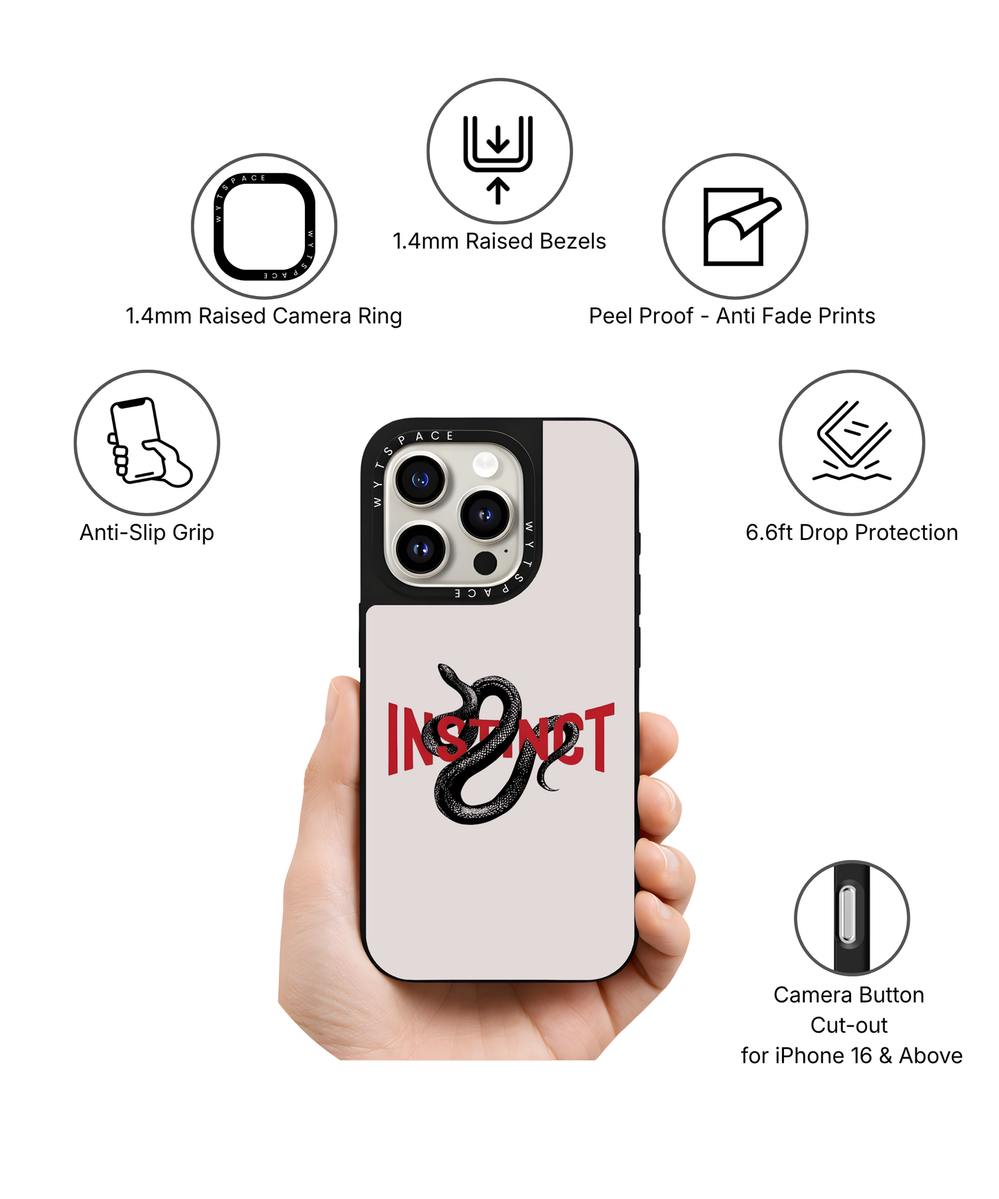 Instinct  | Rebel - Elite iPhone Case Cover | Code: 339