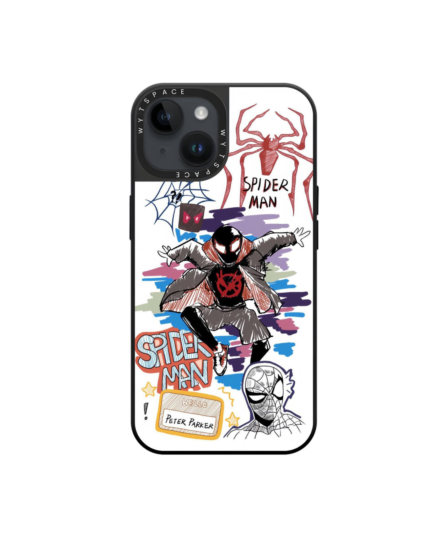 Spidey Lines | Scribble - Elite iPhone Case Cover | Code: 312