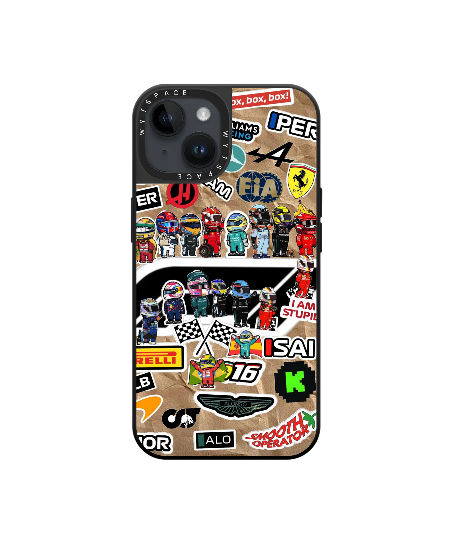 F1 Sticker Grid | F1 / Cars - Elite iPhone Case | Code: 405