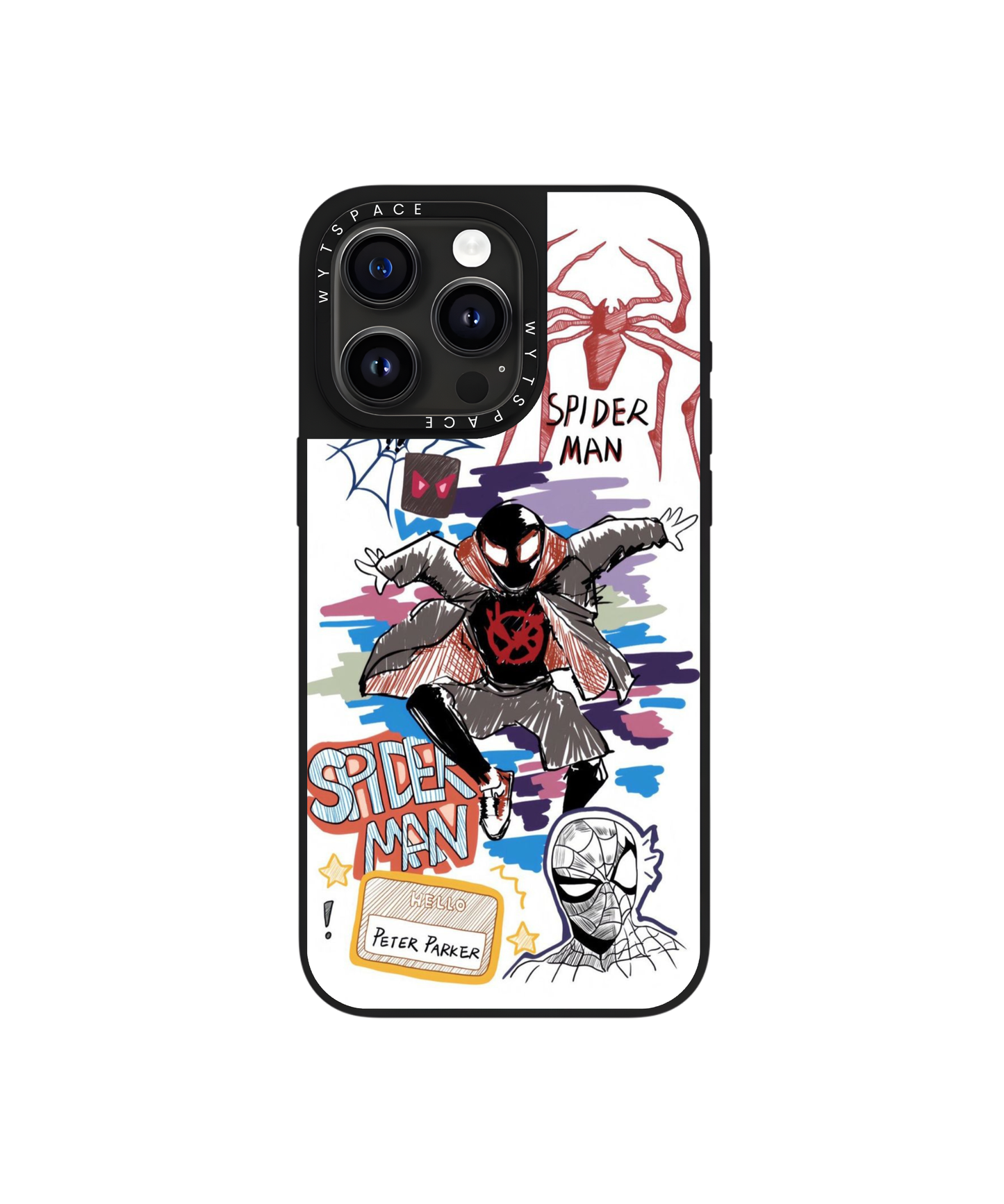 Spidey Lines | Scribble - Elite iPhone Case Cover | Code: 312