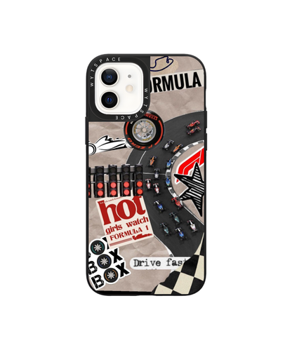 Pit Stop Chaos | F1 / Cars - Elite iPhone Case | Code: 426