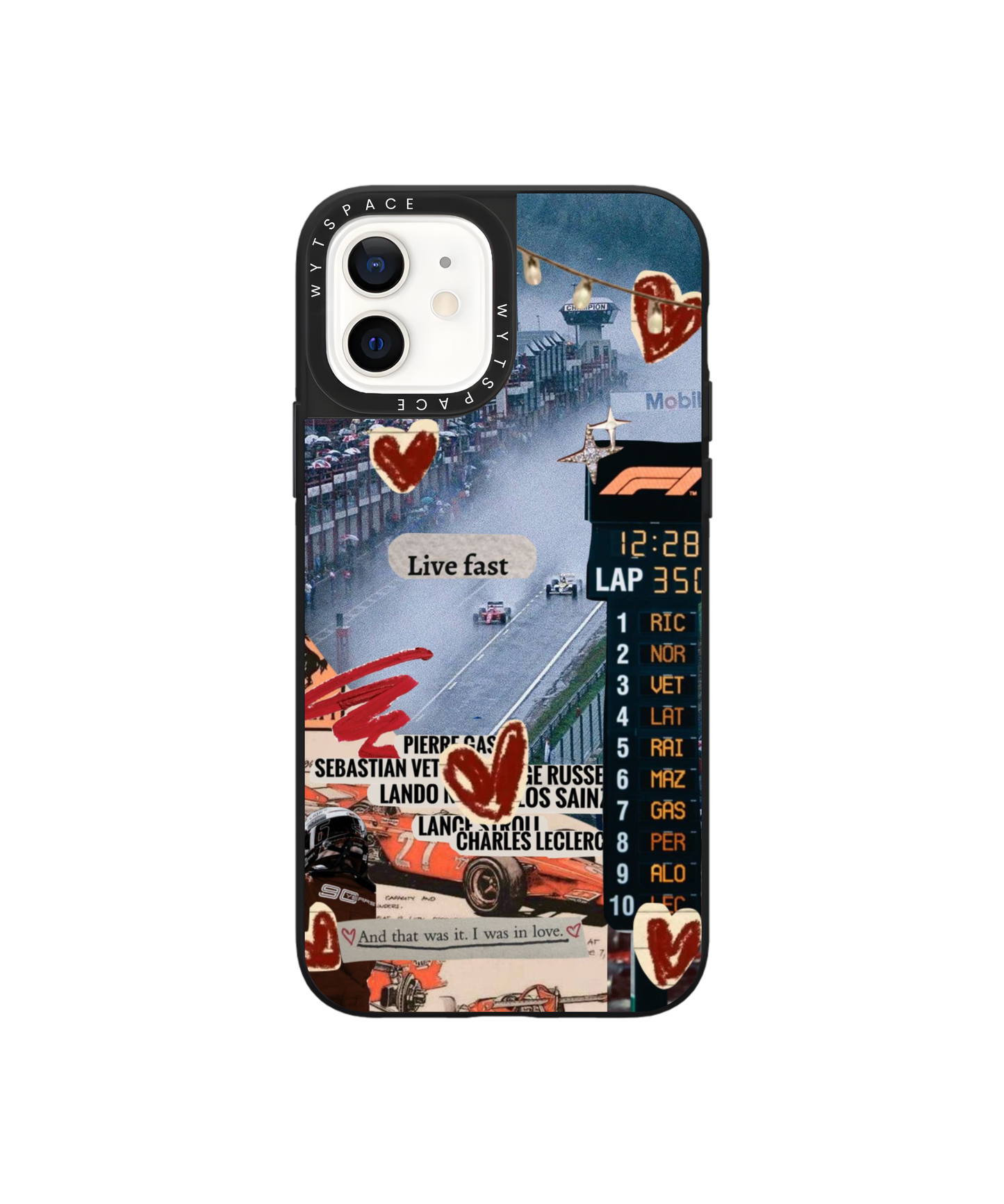 Race Hearts | F1 / Cars - Elite iPhone Case | Code: 427