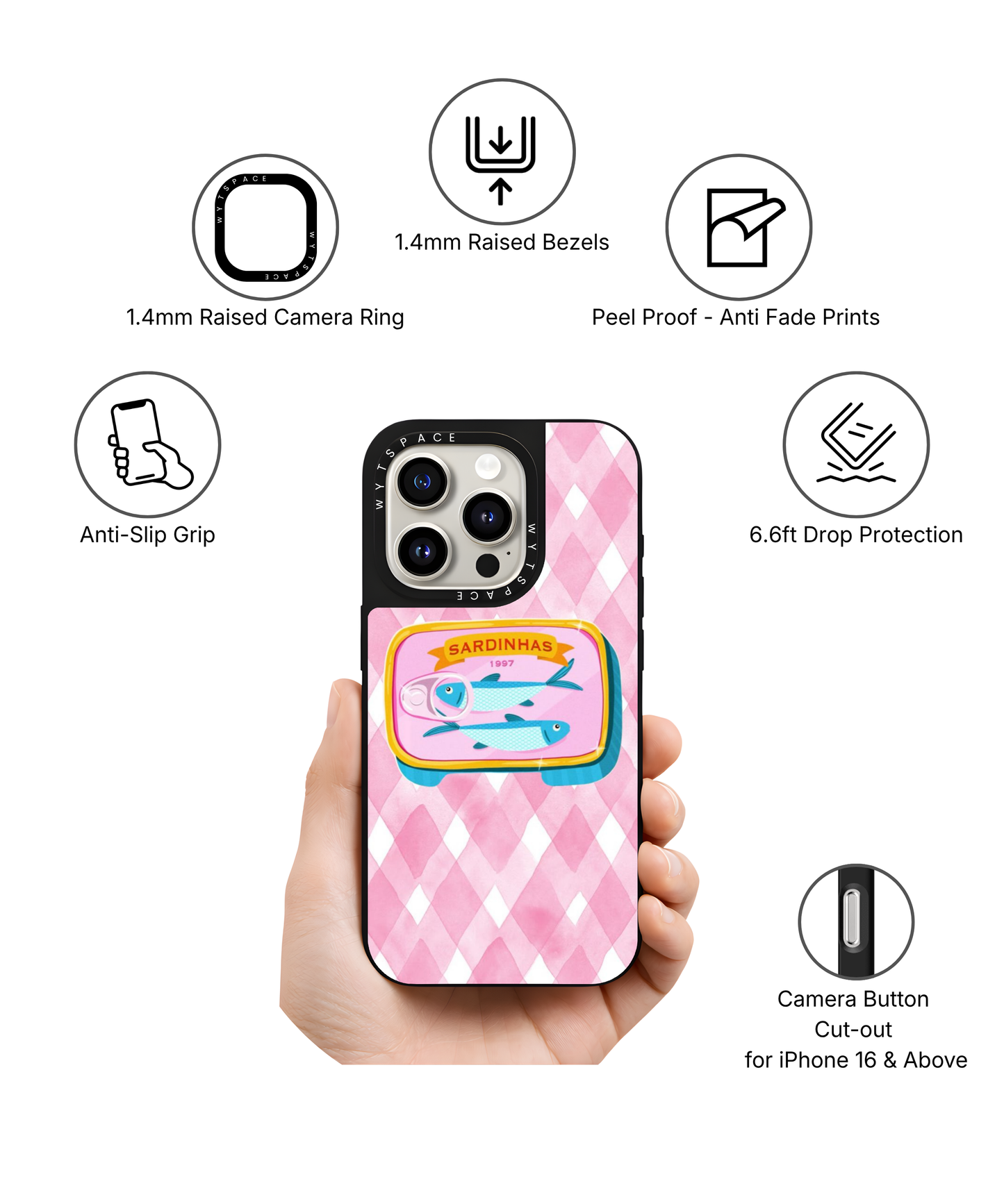 Sweet Sardine Pink | Zesté - Elite iPhone Case Cover | Code: 396