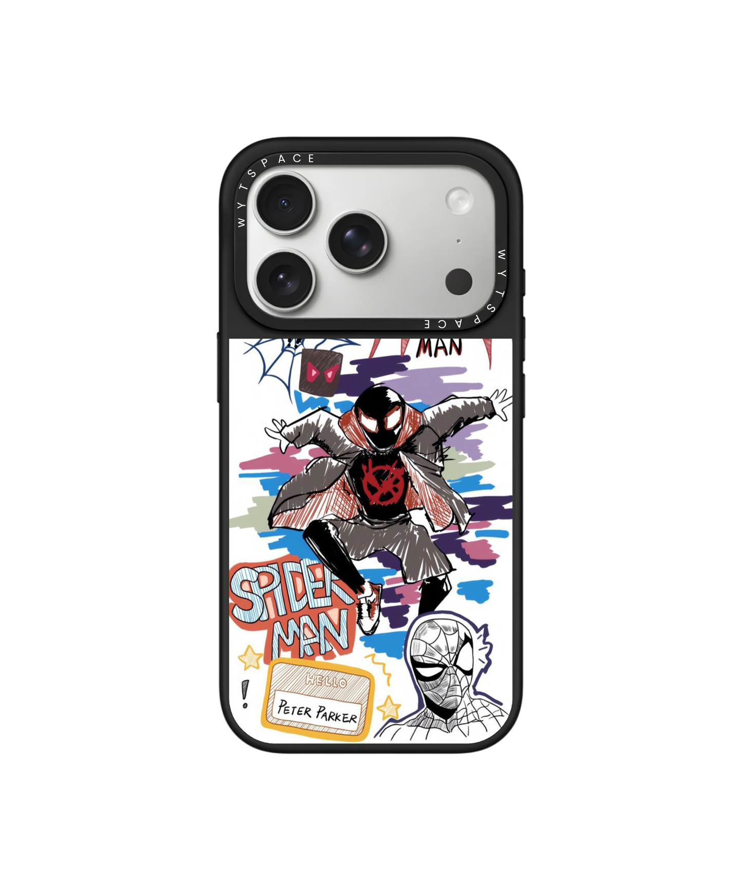 Spidey Lines | Scribble - Elite iPhone Case Cover | Code: 312