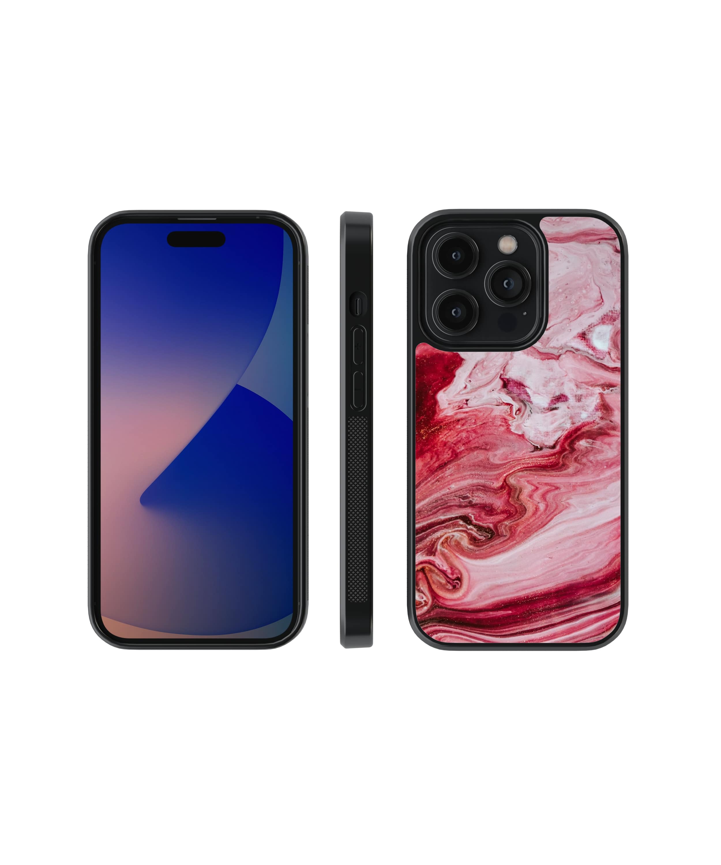 Red Marble | Marble - Glass Case | Code: 067