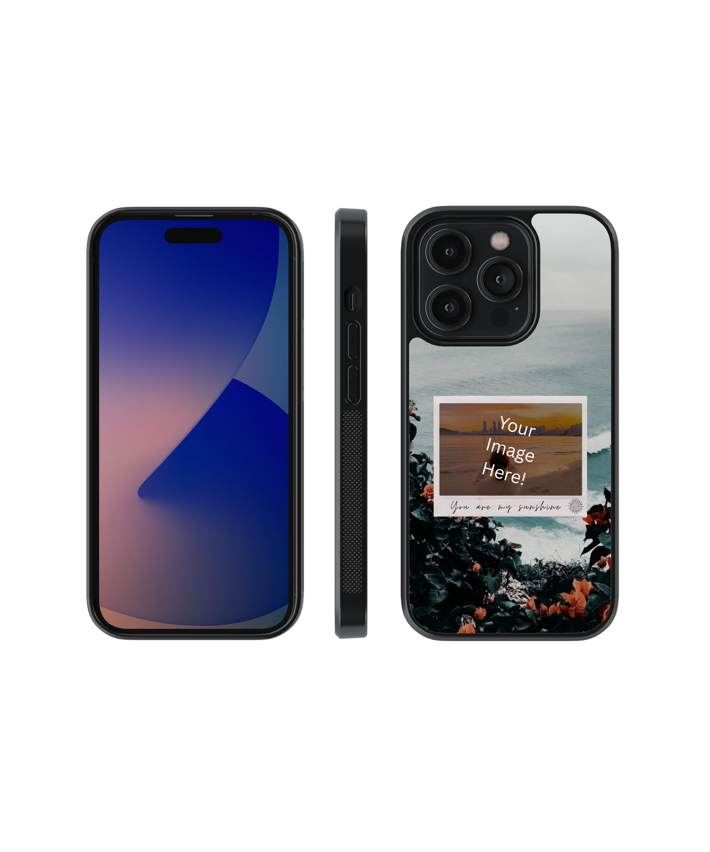 Ocean Bloom | Personalized Glass Case | Code: 352