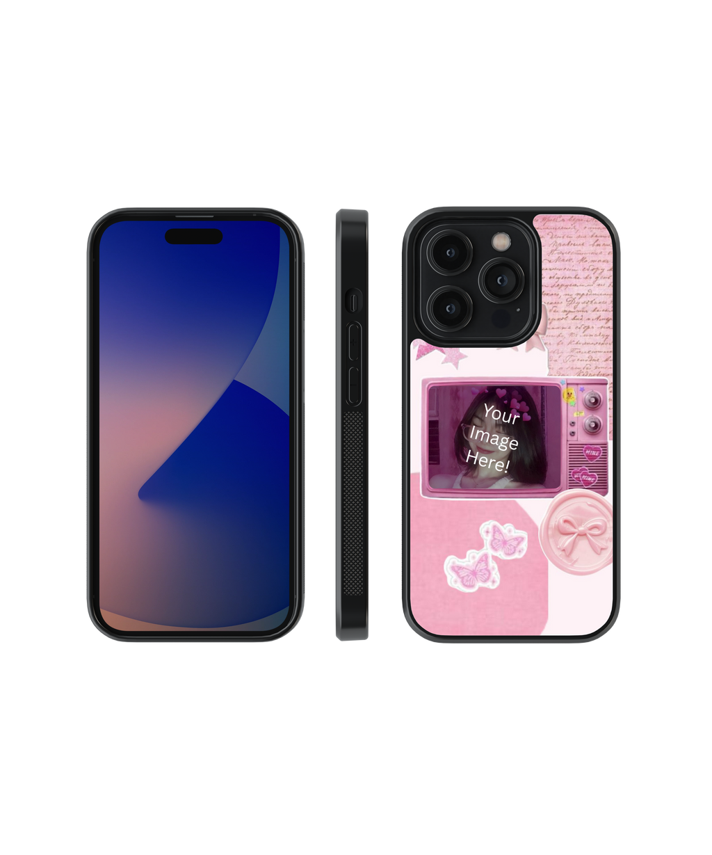 Blush Muse | Personalized Glass Case Cover | Code: 346