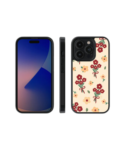 JadePetal | Floral - Glass Case Cover | Code: 027