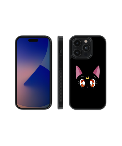 Moon Meow | Pinteresty Glass Case Cover | Code: 299