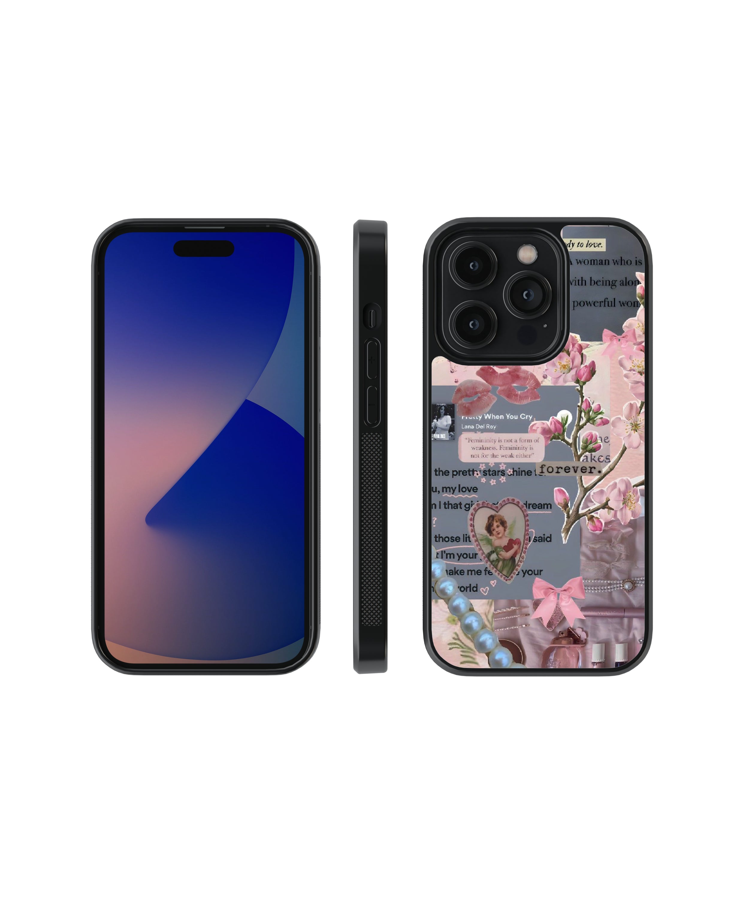 Coquette Glamour | Pinteresty Glass Case Cover | Code: 269