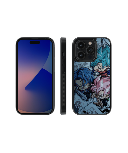 Goku Rose Trio Fusion | Dragon Ball - Glass Case Cover | Code: 122