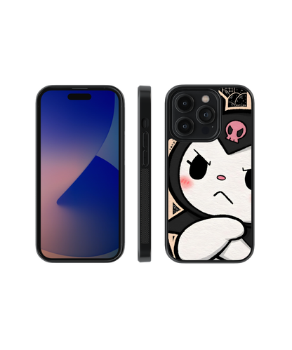 Kuromi Gaze | Pinteresty Glass Case Cover | Code: 270
