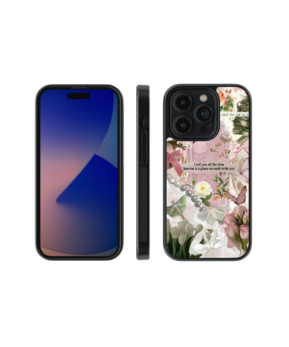 Coquette Elegance | Pinteresty Glass Case Cover | Code: 268