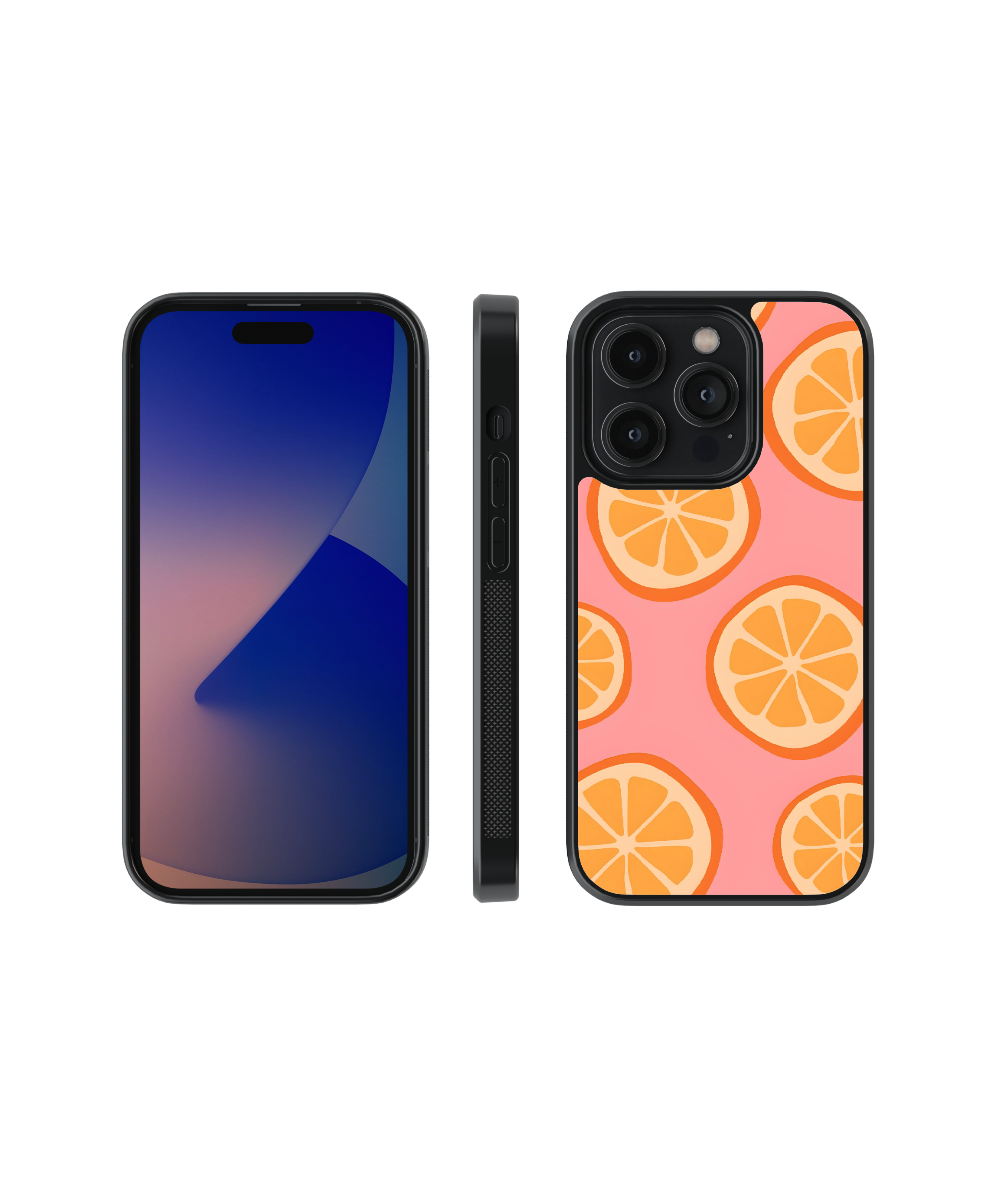 Pink Citrus | Pinteresty Glass Case Cover | Code: 275