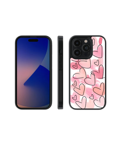 Amour | Hearts - Glass Case Cover | Code: 039