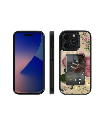 Floral Daze | Personalized Glass Case Cover | Code: 348