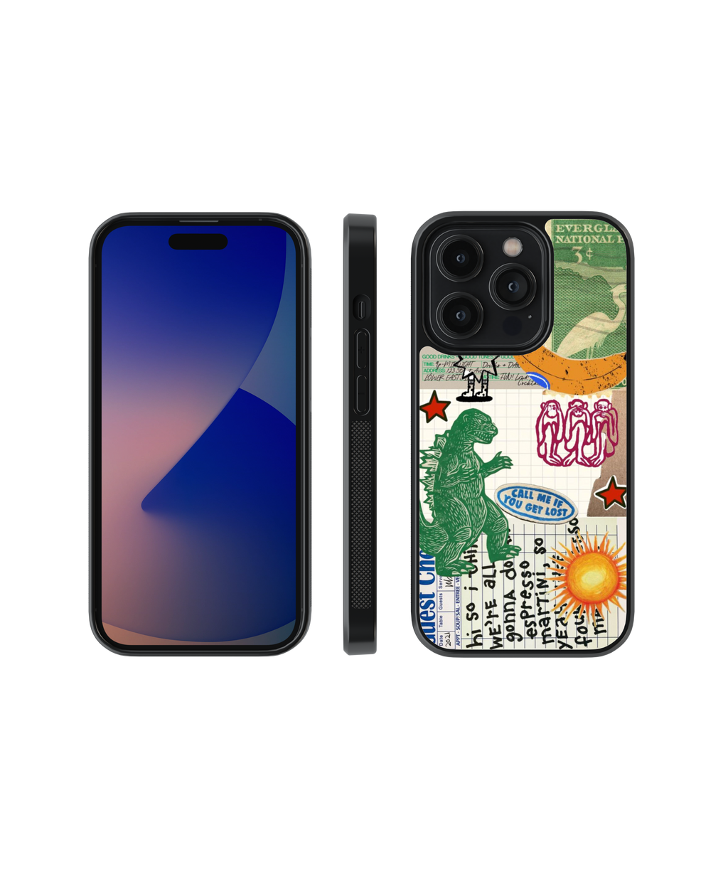 Sketch Mode | Scribble - Glass Case | Code: 309
