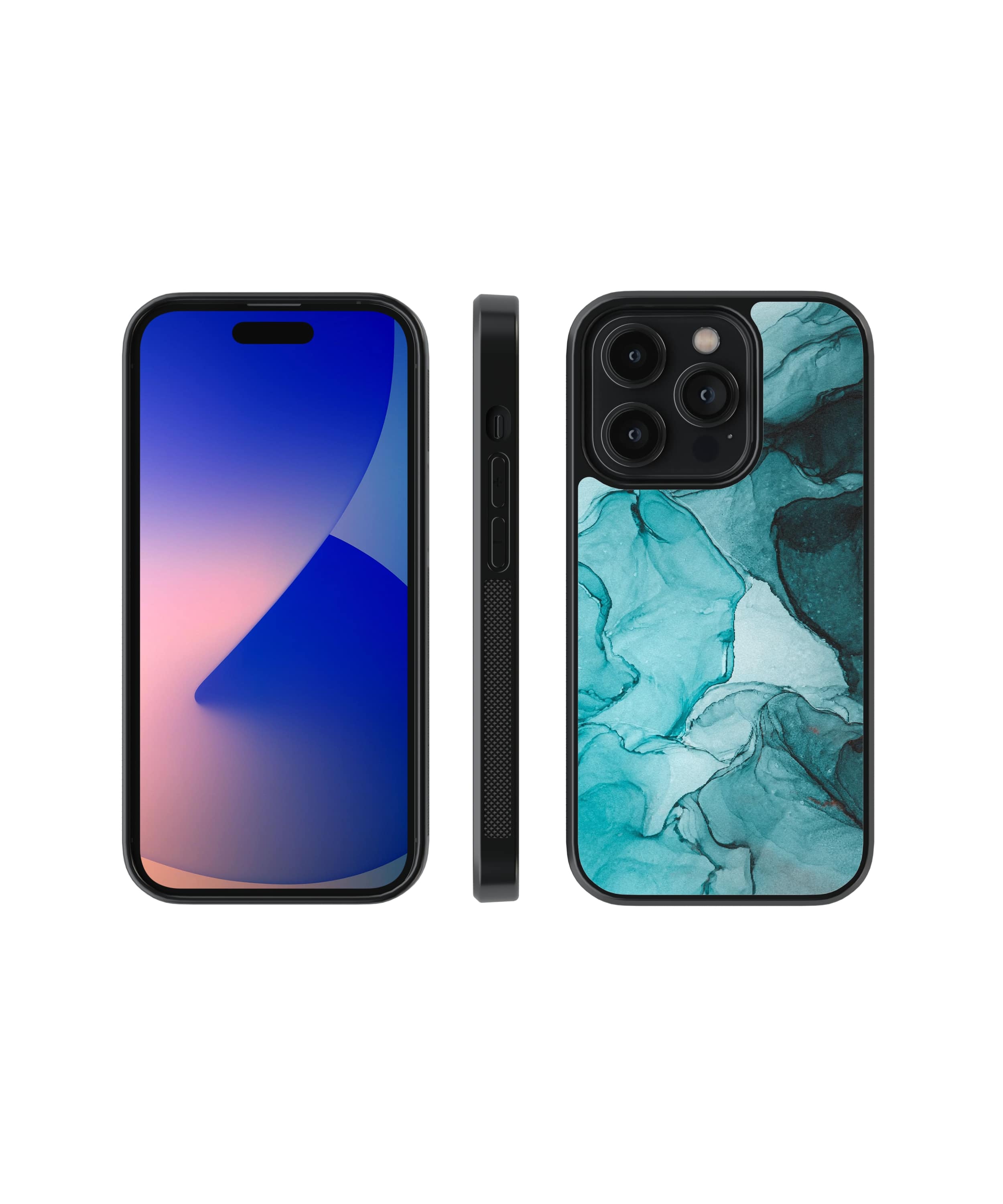 Blue Ocean | Marble - Glass Case | Code: 071