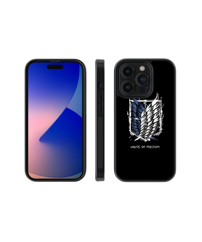 Freedom Emblem | Attack on Titans - Glass Case Cover | Code: 185