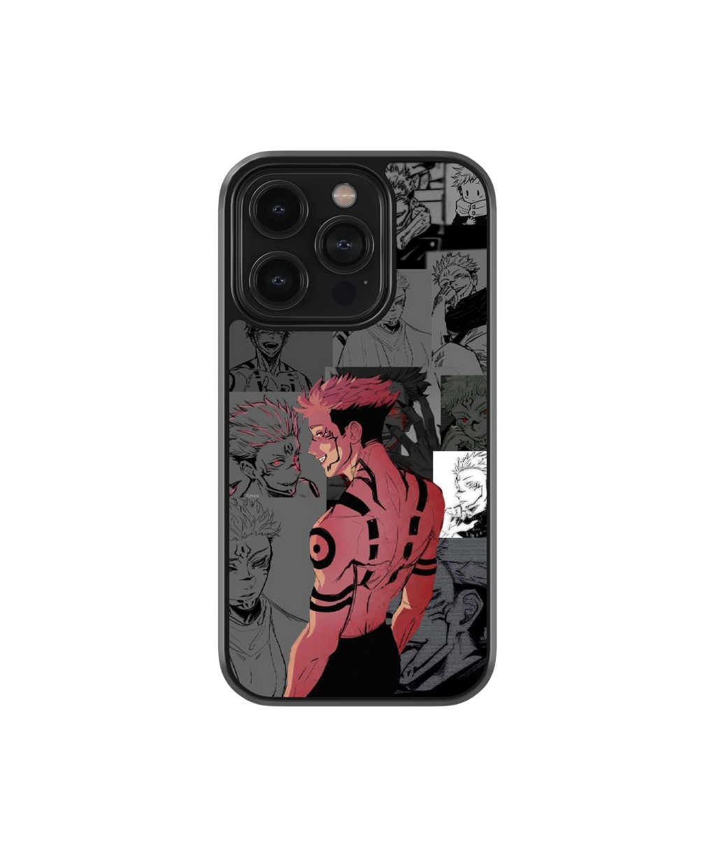 Sukuna Silhouette | Jujutsu Kaisen - Glass Case | Code: 195
