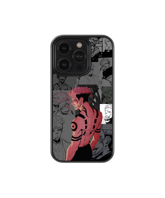 Sukuna Silhouette | Jujutsu Kaisen - Glass Case | Code: 195