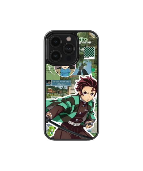 Tanjiro's Struggle | Demon Slayer - Glass Case Cover | Code: 229