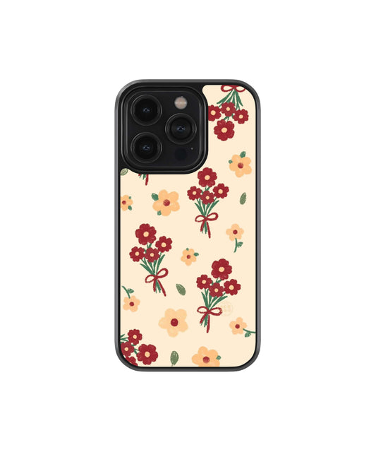 JadePetal | Floral - Glass Case | Code: 027