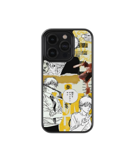 Confident Denji | Chainsaw man - Glass Case | Code: 238