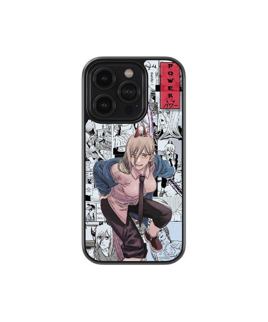 Power Pose | Chainsaw man - Glass Case | Code: 241