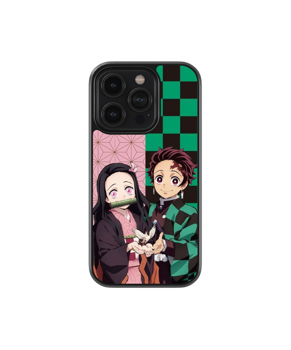 Bonded Siblings | Demon Slayer - Glass Case | Code: 236