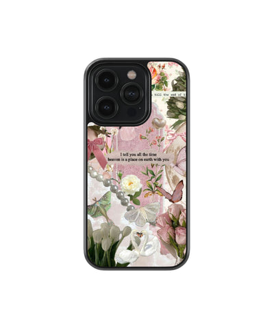 Coquette Elegance | Pinteresty Glass Case Cover | Code: 268