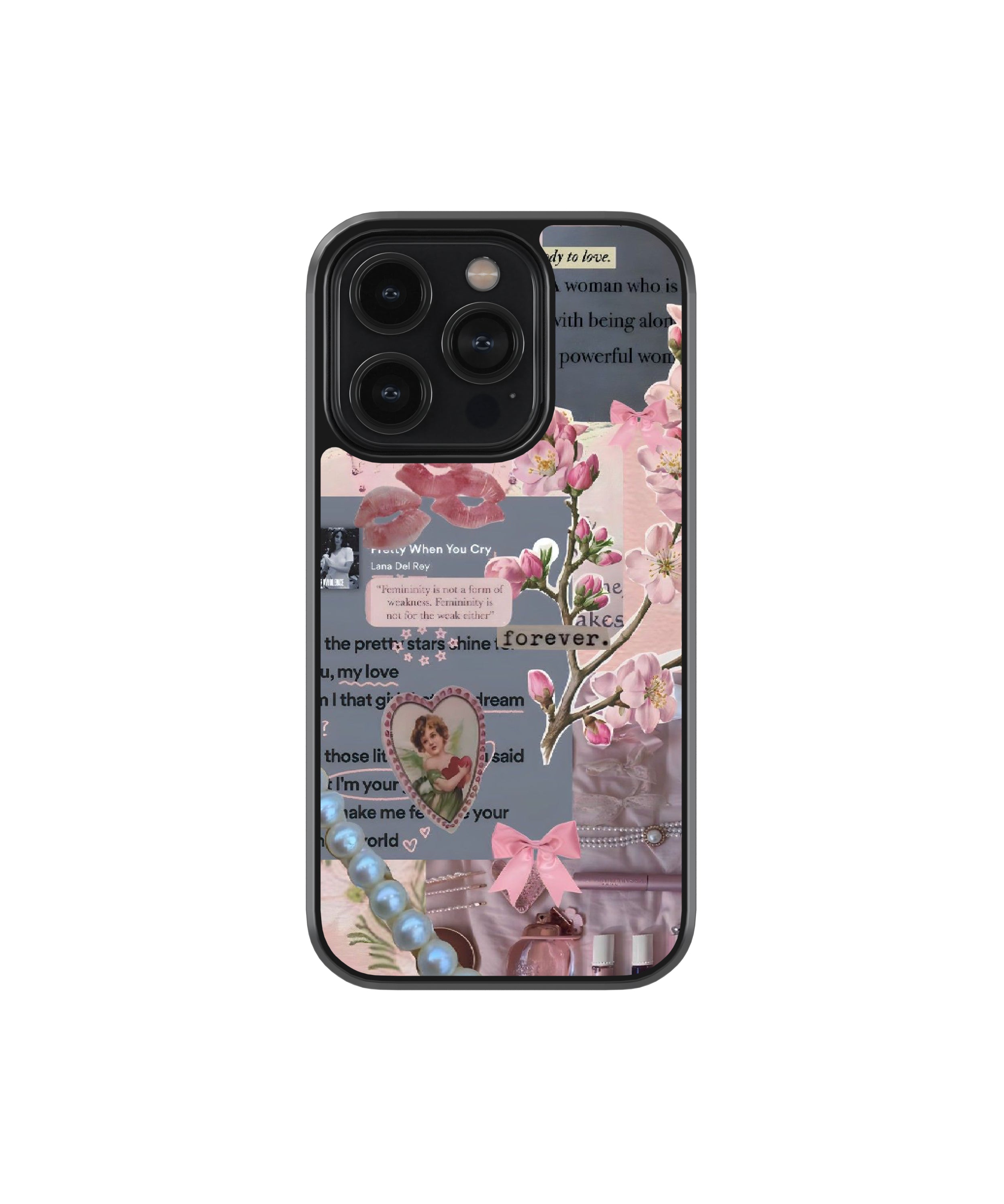 Coquette Glamour | Pinteresty Glass Case Cover | Code: 269
