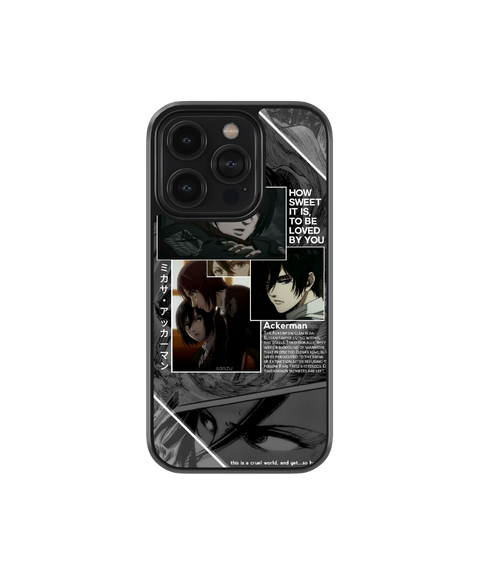 Soldier's Gaze | Attack on Titans - Glass Case Cover | Code: 186