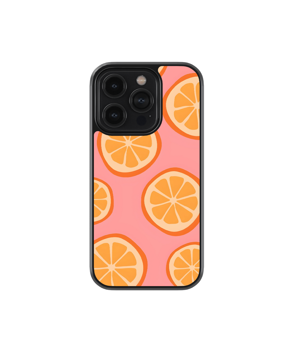 Pink Citrus | Pinteresty Glass Case Cover | Code: 275