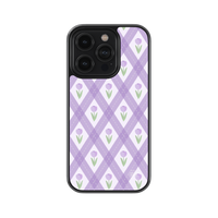 Purple Posies | Pinteresty Glass Case | Code: 278