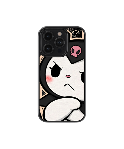 Kuromi Gaze | Pinteresty Glass Case Cover | Code: 270