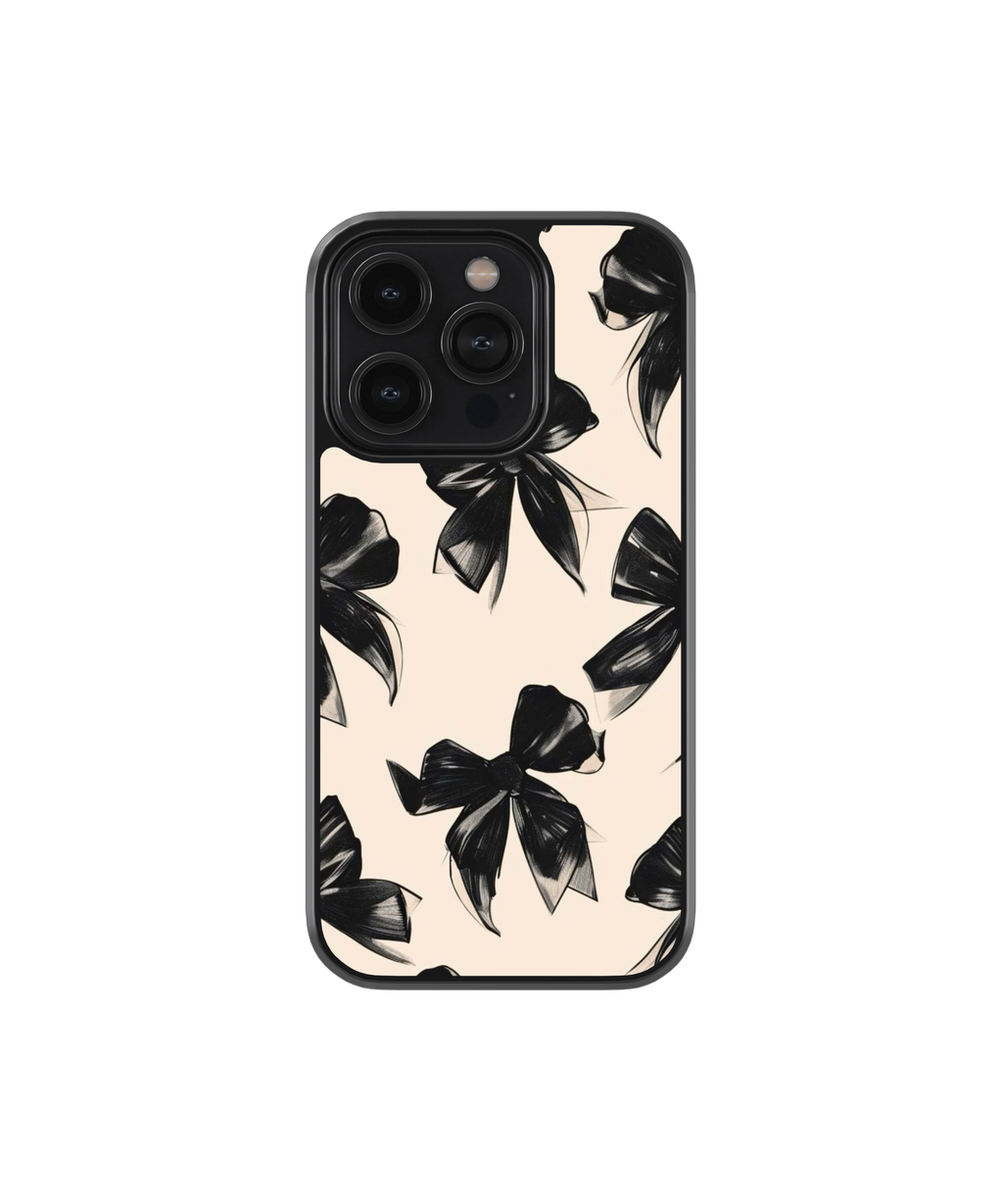 Noir Bow | Pinteresty Glass Case | Code: 298