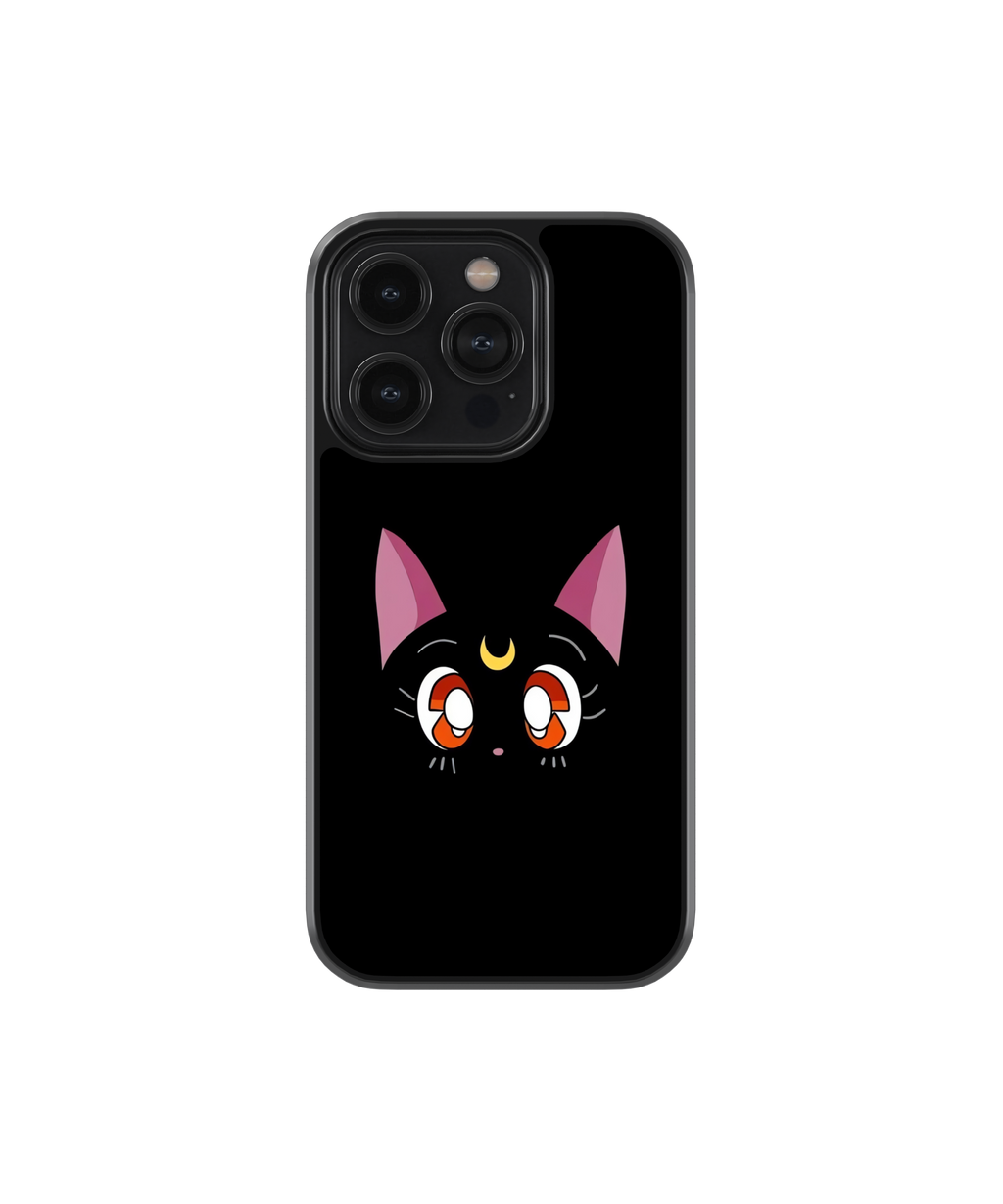 Moon Meow | Pinteresty Glass Case Cover | Code: 299