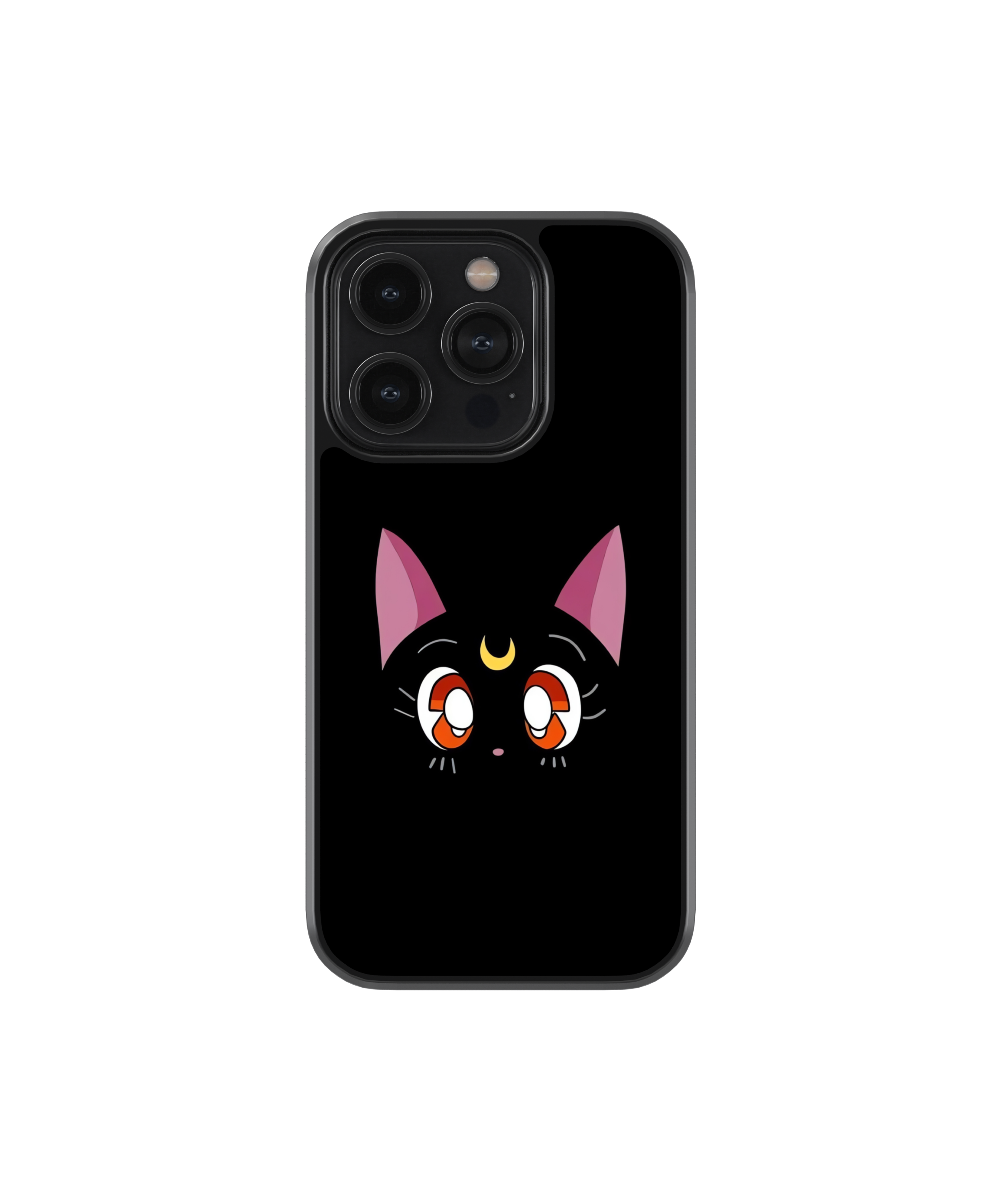 Moon Meow | Pinteresty Glass Case Cover | Code: 299