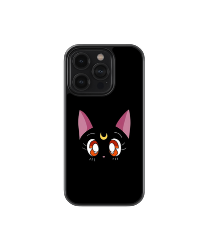 Moon Meow | Pinteresty Glass Case Cover | Code: 299