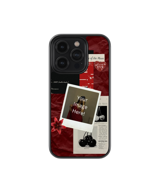 Scarlet Mood | Personalized Glass Case | Code: 347