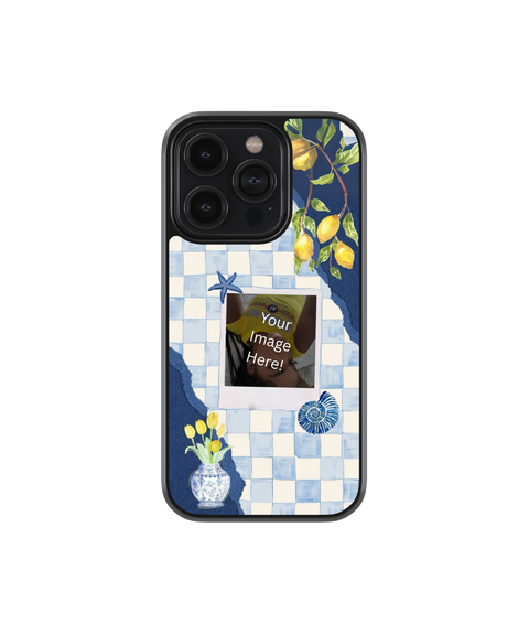Lemon Check | Personalized Glass Case Cover | Code: 349