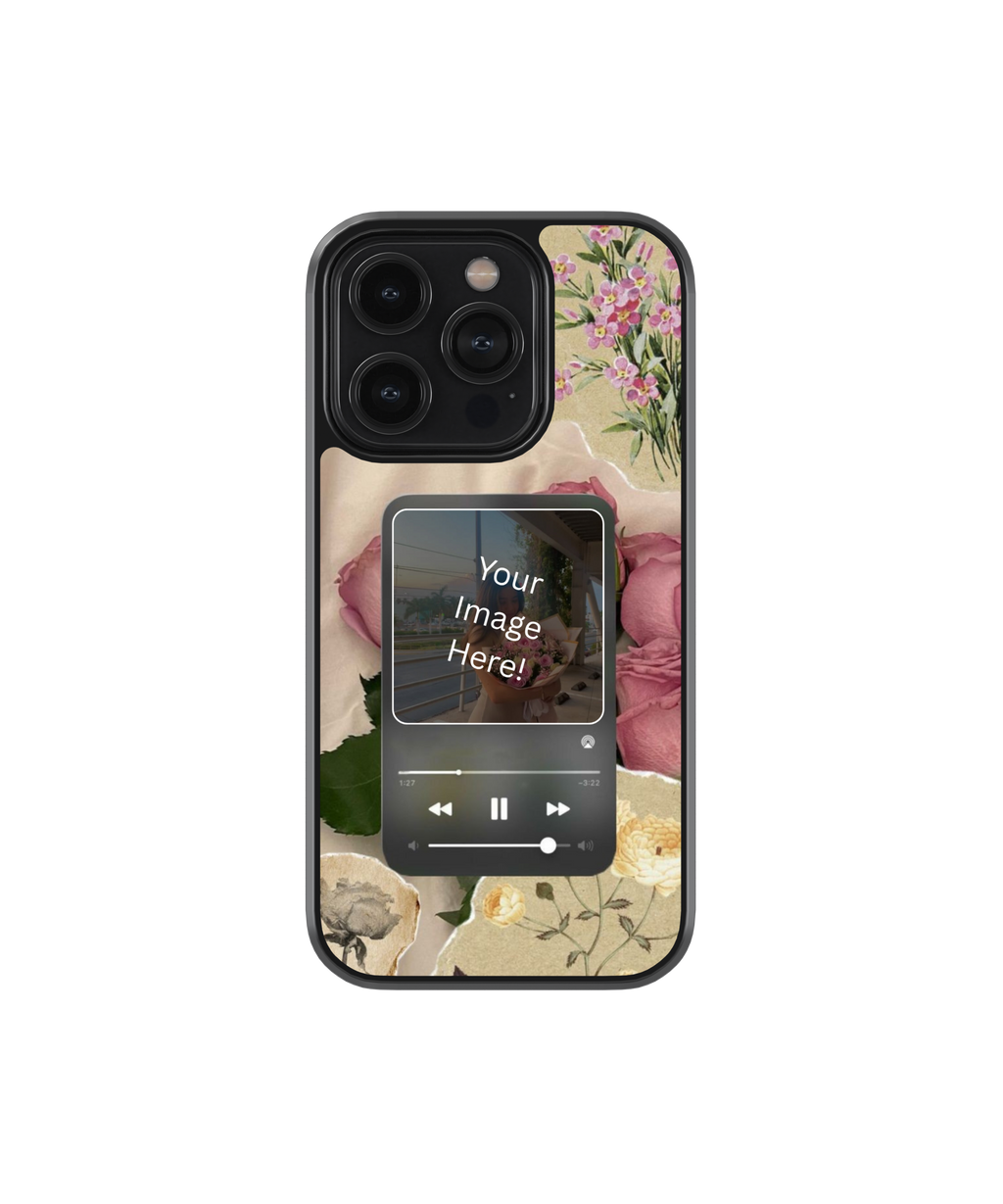 Floral Daze | Personalized Glass Case Cover | Code: 348