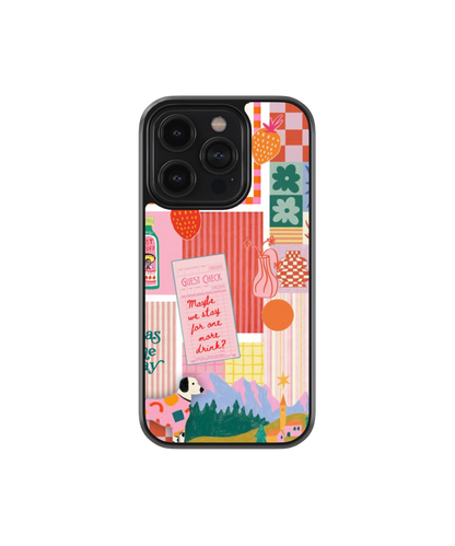 Lucky Girl Vibes | Zesté - Glass Case Cover | Code: 381