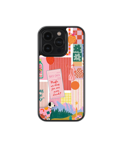 Lucky Girl Vibes | Zesté - Glass Case Cover | Code: 381