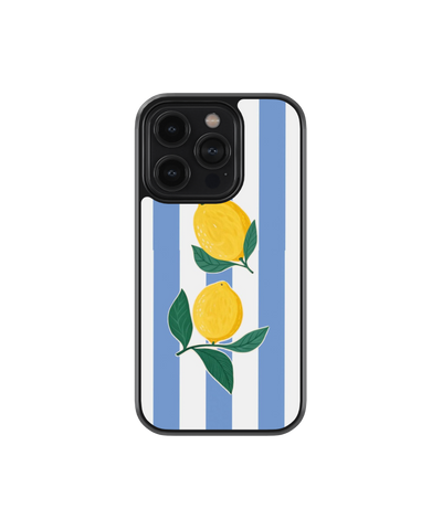 Lemon Stripes | Zesté - Glass Case Cover | Code: 400