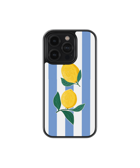 Lemon Stripes | Zesté - Glass Case Cover | Code: 400
