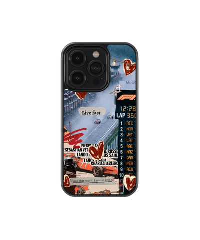Race Hearts | F1 / Cars - Glass Case | Code: 427