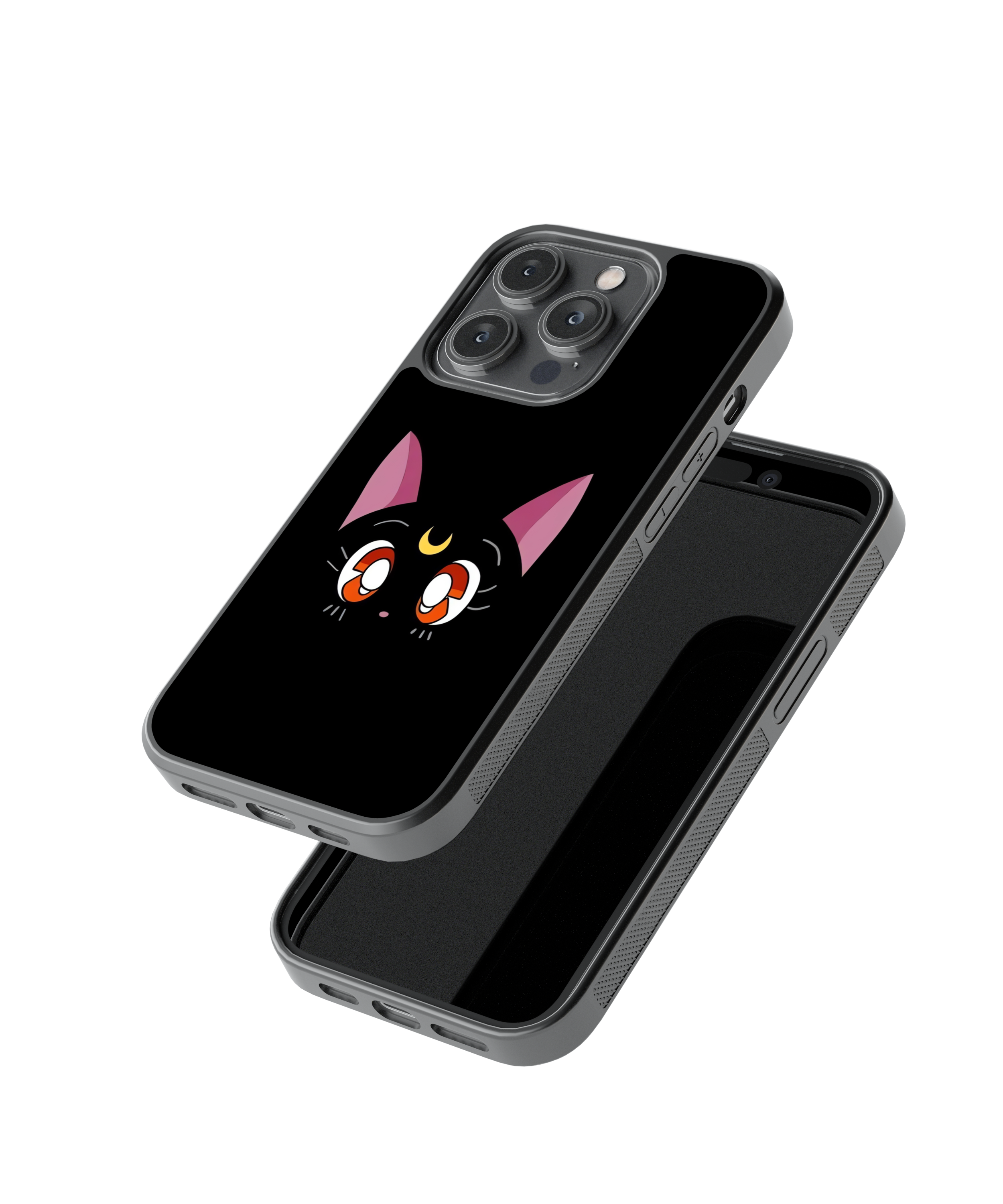 Moon Meow | Pinteresty Glass Case Cover | Code: 299