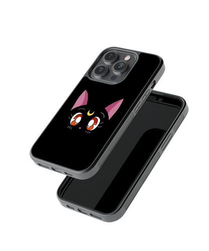 Moon Meow | Pinteresty Glass Case Cover | Code: 299